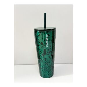 Starbucks 2024 Anniversary Venti Cold Cup Tumbler Green Stainless Steel 24oz NWT
